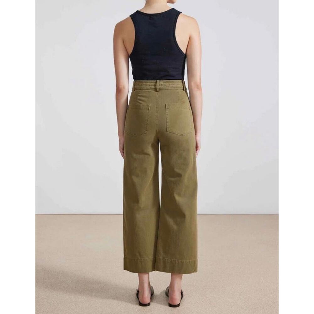 Apiece Apart Green Trouser Chino Wide Leg Pants Nautical Spring Size 4 - Picture 2 of 8
